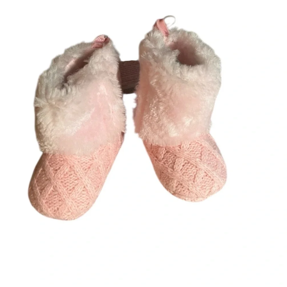 NWT‎ Stepping Stones First Step Infant Pink Fashion Boots Size 2( 3-6 Months)